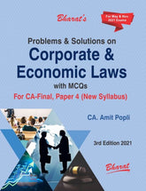 Bharat's Problems & Solutions on Corporate & Economic Laws with MCQs by CA Amit Popli